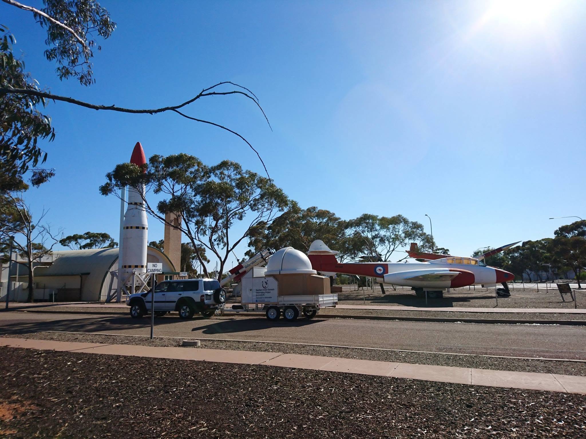 Old meets the new - two eras of Australian innovation - at Woomera 