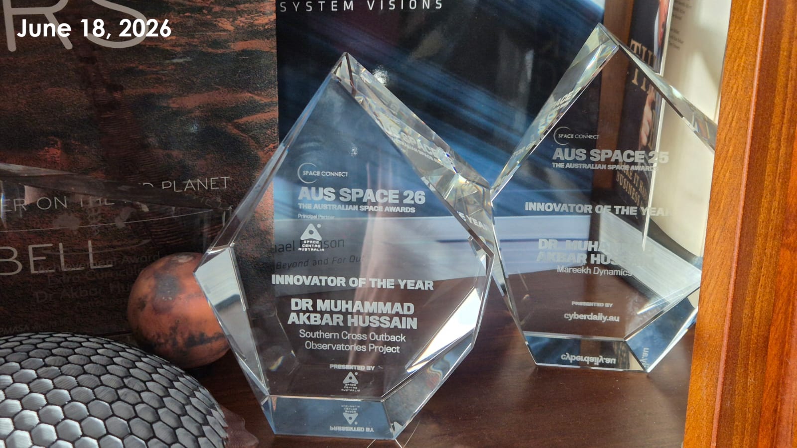 Innovator of the Year Award 2026 (SCOOP) alongside the Innovator of the Year Award 2025 (Mareekh Dynamics).