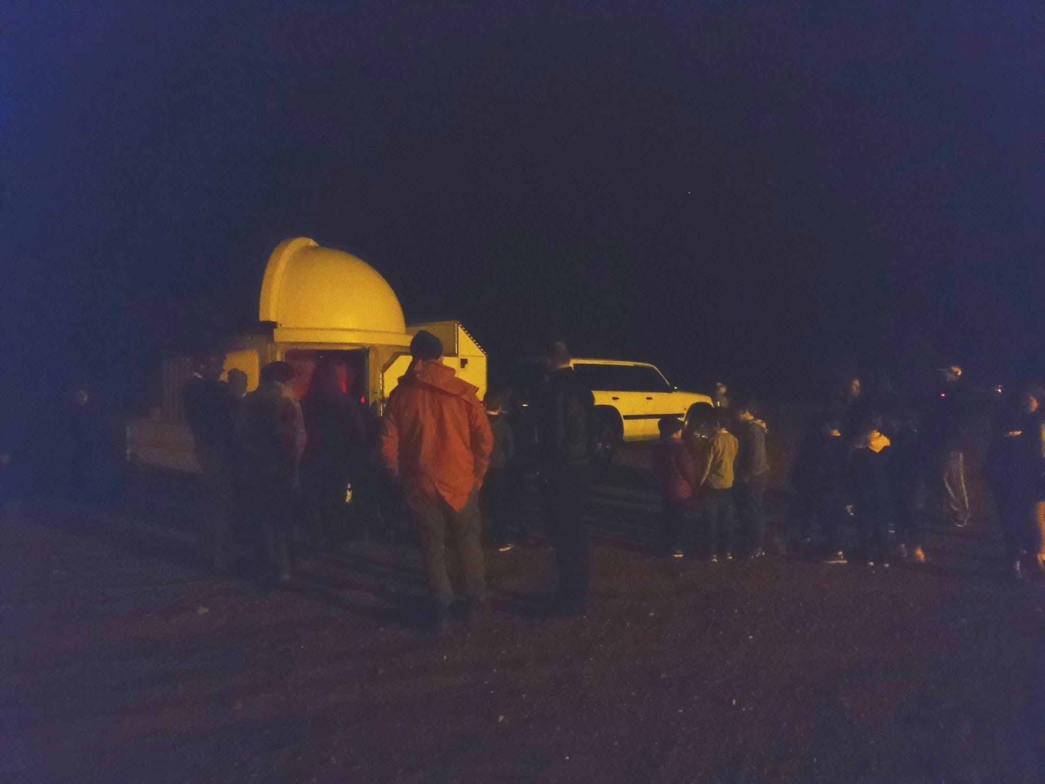 Broken Hill: Nearly 100 people showed up. They were amazed by the views of Jupiter and Saturn